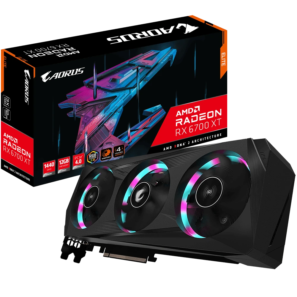 Gigabyte AORUS Radeon RX 6700 XT ELITE 12G